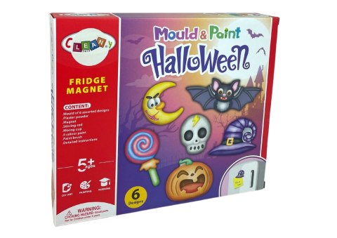 Zestaw DIY Halloween Magnesy Odlewy Gipsowe Dynia Zestaw DIY Halloween Magnesy Odlewy Gipsowe Dynia
