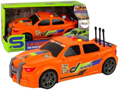 Auto Sportowe Wyścigowe 1:16 Pomarańczowy Dźwięk Auto Sportowe Wyścigowe 1:16 Pomarańczowy Dźwięk
