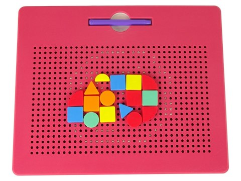 Tablica Magnetyczna z Kulkami Tablet Magnetyczny Klocki Różowa Tablica Magnetyczna z Kulkami Tablet Magnetyczny Klocki Różowa