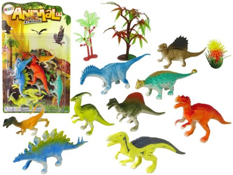 Zestaw Figurek Dinozaurów 9 sztuk Kolorowe Zestaw Figurek Dinozaurów 9 sztuk Kolorowe