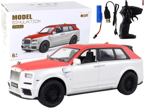 Auto R/C 1:20 Biało-Czerwone Samochód Pilot Auto R/C 1:20 Biało-Czerwone Samochód Pilot