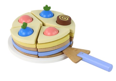 Drewniane Ciasto Tort Kawałki 8 ele. Drewniane Ciasto Tort Kawałki 8 ele.