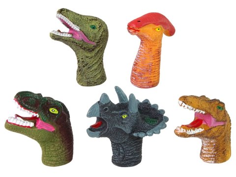 Pacynki na Palce Dinozaury Kolorowe 5 Sztuk Pacynki na Palce Dinozaury Kolorowe 5 Sztuk