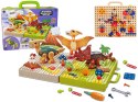Zestaw Plansza Klocki DIY Dinozaury Śrubokręt Zestaw Plansza Klocki DIY Dinozaury Śrubokręt