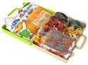 Zestaw Plansza Klocki DIY Dinozaury Śrubokręt Zestaw Plansza Klocki DIY Dinozaury Śrubokręt