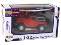 Auto Terenowe Napęd Frykcyjny Na Baterie Metalowy Czerwony 1:32 Auto Terenowe Napęd Frykcyjny Na Baterie Metalowy Czerwony 1:32