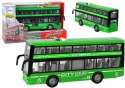 Autobus Piętrowy Na Baterie Światła Dźwięki Napęd Frykcyjny Zielony 1:16 Autobus Piętrowy Na Baterie Światła Dźwięki Napęd Frykcyjny Zielony 1:16