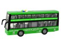 Autobus Piętrowy Na Baterie Światła Dźwięki Napęd Frykcyjny Zielony 1:16 Autobus Piętrowy Na Baterie Światła Dźwięki Napęd Frykcyjny Zielony 1:16