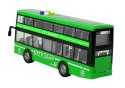 Autobus Piętrowy Na Baterie Światła Dźwięki Napęd Frykcyjny Zielony 1:16 Autobus Piętrowy Na Baterie Światła Dźwięki Napęd Frykcyjny Zielony 1:16
