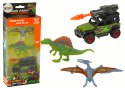 Dinozaury Figurki Zestaw Auto Rakieta Pomarańczowy Dinozaury Figurki Zestaw Auto Rakieta Pomarańczowy