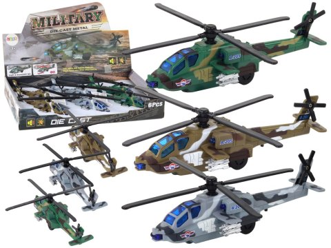 Helikopter Wojskowy Śmigłowiec Militarny Aluminiowy Mix Dźwięk Światła Helikopter Wojskowy Śmigłowiec Militarny Aluminiowy Mix Dźwięk Światła