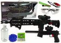 Karabin Pistolet na Kulki Wodne Akcesoria Czarny Karabin Pistolet na Kulki Wodne Akcesoria Czarny