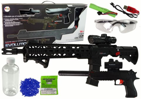 Karabin Pistolet na Kulki Wodne Akcesoria Czarny Karabin Pistolet na Kulki Wodne Akcesoria Czarny