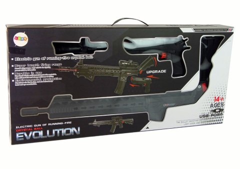 Karabin Pistolet na Kulki Wodne Akcesoria Czarny Karabin Pistolet na Kulki Wodne Akcesoria Czarny