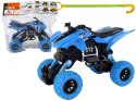 Pojazd Terenowy Pchacz Quad XC Gumowe Koła Niebieski Pojazd Terenowy Pchacz Quad XC Gumowe Koła Niebieski