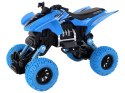 Pojazd Terenowy Pchacz Quad XC Gumowe Koła Niebieski Pojazd Terenowy Pchacz Quad XC Gumowe Koła Niebieski