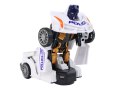 Samochód-Robot Policja Biały 2w1 Transformacja Samochód-Robot Policja Biały 2w1 Transformacja