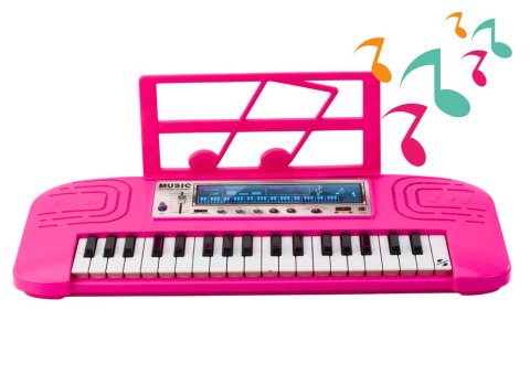 Elektryczne Pianinko Dla Dzieci 36 Melodii Różowe Elektryczne Pianinko Dla Dzieci 36 Melodii Różowe