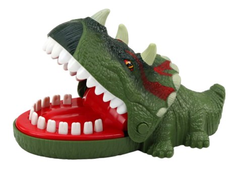 Gra Zręcznościowa Gryzący Dinozaur Triceratops Zielony Światła Dźwięki Gra Zręcznościowa Gryzący Dinozaur Triceratops Zielony Światła Dźwięki