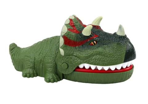 Gra Zręcznościowa Gryzący Dinozaur Triceratops Zielony Światła Dźwięki Gra Zręcznościowa Gryzący Dinozaur Triceratops Zielony Światła Dźwięki