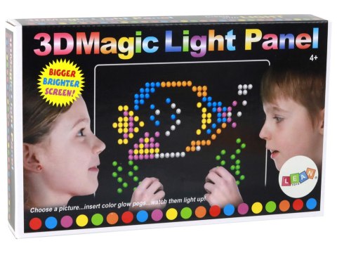 Magiczna Tablica Edukacyjna 3D Podświetlana Układanka 180 ele. Magiczna Tablica Edukacyjna 3D Podświetlana Układanka 180 ele.