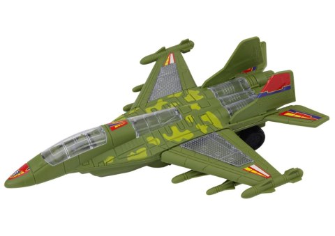 Myśliwiec Militarny F35 Jeżdżący Światła Dźwięki Zielony Myśliwiec Militarny F35 Jeżdżący Światła Dźwięki Zielony