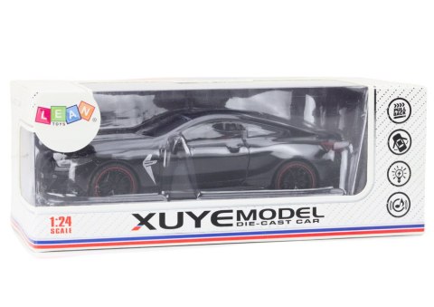 Auto Sportowe Metalowe Napęd Frykcyjny Otwierane Elementy 1:24 Czarne Auto Sportowe Metalowe Napęd Frykcyjny Otwierane Elementy 1:24 Czarne