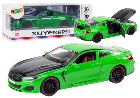Auto Sportowe Metalowe Napęd Frykcyjny Otwierane Elementy 1:24 Zielone Auto Sportowe Metalowe Napęd Frykcyjny Otwierane Elementy 1:24 Zielone