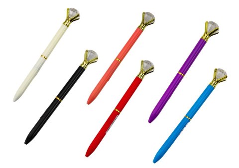 Długopis Z Diamentem Niebieski Wkład 0.7mm Mix Długopis Z Diamentem Niebieski Wkład 0.7mm Mix