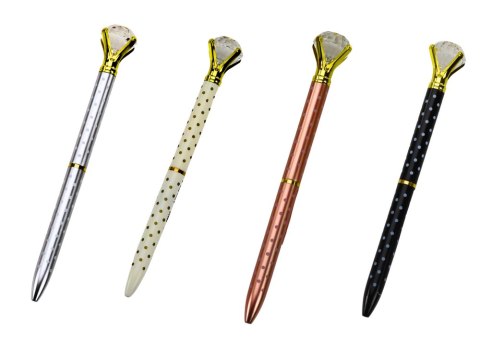 Długopis Z Diamentem W Kropki Niebieski Wkład 0.7mm Mix Długopis Z Diamentem W Kropki Niebieski Wkład 0.7mm Mix