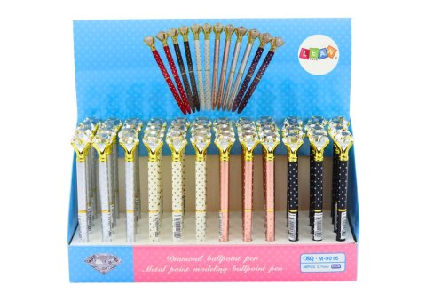 Długopis Z Diamentem W Kropki Niebieski Wkład 0.7mm Mix Długopis Z Diamentem W Kropki Niebieski Wkład 0.7mm Mix