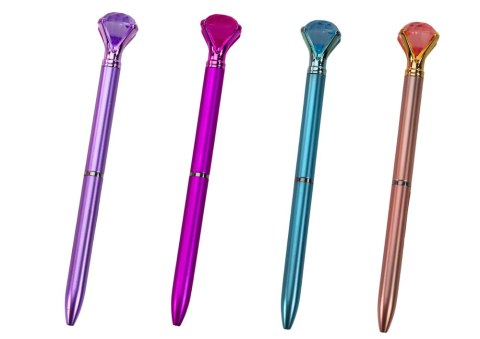 Długopis Z Diamentem W Macie Niebieski Wkład 0.7mm Mix Długopis Z Diamentem W Macie Niebieski Wkład 0.7mm Mix