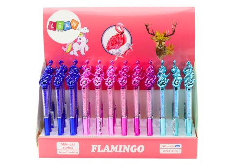 Długopis Z Flamingiem Diamenciki Niebieski Wkład 0.7mm Mix Długopis Z Flamingiem Diamenciki Niebieski Wkład 0.7mm Mix