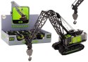 Dźwig Gąsienicowy Żuraw Metalowy Hak 1:55Czarno-Zielony Dźwig Gąsienicowy Żuraw Metalowy Hak 1:55Czarno-Zielony