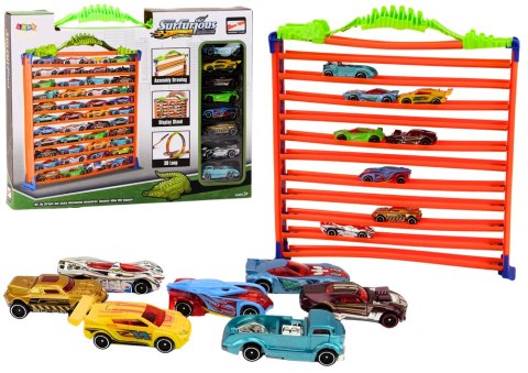 Garaż Parking Tor Samochodowy 2w1 Resoraki Pętla 360* Zestaw Garaż Parking Tor Samochodowy 2w1 Resoraki Pętla 360* Zestaw