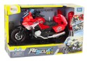Motocykl Do Skręcania Ratunkowy DIY Światła Dźwięki Czerwony Motocykl Do Skręcania Ratunkowy DIY Światła Dźwięki Czerwony