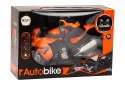 Motor Z Motocyklistą Światła Dźwięki Czujnik Przeszkód Pomarańczowy Motor Z Motocyklistą Światła Dźwięki Czujnik Przeszkód Pomarańczowy