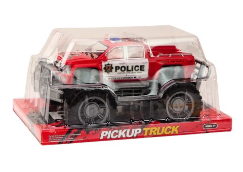 Samochód Policyjny Pickup Czerwony Terenowy Wóz Policji Samochód Policyjny Pickup Czerwony Terenowy Wóz Policji