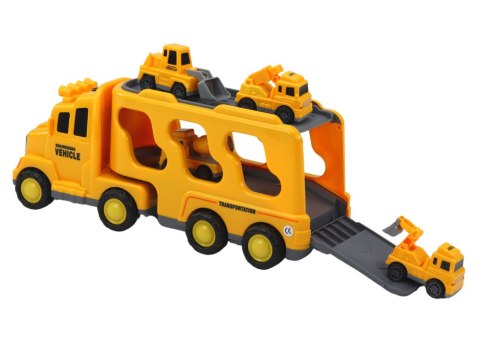 Auto Laweta Lora Pomoc Drogowa Pojazdy Budowlane Żółty Auto Laweta Lora Pomoc Drogowa Pojazdy Budowlane Żółty