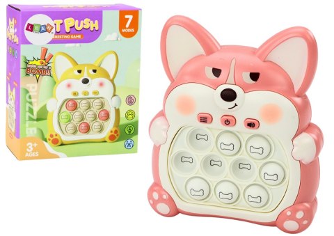 Gra Zręcznościowa Konsola Pop-It Lisek 7 Trybów Gry Różowy Sensoryczna Gra Zręcznościowa Konsola Pop-It Lisek 7 Trybów Gry Różowy Sensoryczna