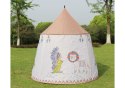 Namiot Indiański Tipi Dla Dzieci Beżowy 125 Cm Namiot Indiański Tipi Dla Dzieci Beżowy 125 Cm