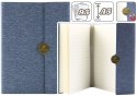 Notes Biurowy Na Magnes Notatnik W Linie A5 Z Obiciem Szary Notes Biurowy Na Magnes Notatnik W Linie A5 Z Obiciem Szary