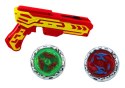 Zestaw Pistolet Wyrzutnia 2 Metalowe Krążki Czerwony Światła Zestaw Pistolet Wyrzutnia 2 Metalowe Krążki Czerwony Światła