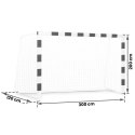 Bramka do piłki nożnej 300 x 200 x 120 cm NS-465 czarno-biała Bramka do piłki nożnej 300 x 200 x 120 cm NS-465 czarno-biała