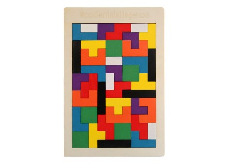 Drewniane Puzzle Układanka Logiczna 40 Elementów Drewniane Puzzle Układanka Logiczna 40 Elementów