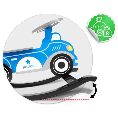 Drewniane auto na biegunach Ricokids 785000 policja Drewniane auto na biegunach Ricokids 785000 policja