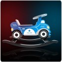 Drewniane auto na biegunach Ricokids 785000 policja Drewniane auto na biegunach Ricokids 785000 policja