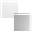 Piankowa mata puzzle biało-szara 60 x 60 cm 9 szt Piankowa mata puzzle biało-szara 60 x 60 cm 9 szt