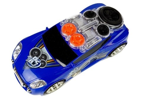 Sportowe Auto DJ z Głośnikami na dachu Muzyka Światła Sportowe Auto DJ z Głośnikami na dachu Muzyka Światła