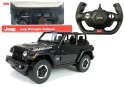 Auto R/C Jeep Wrangler Rubicon 1:14 Rastar Czarny Auto R/C Jeep Wrangler Rubicon 1:14 Rastar Czarny